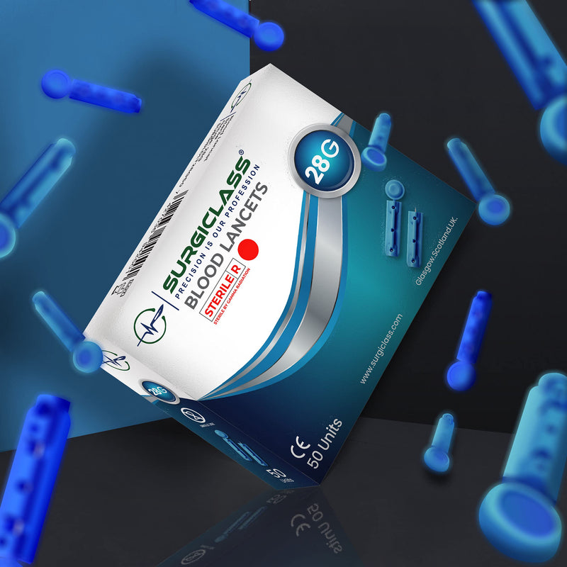 [Australia] - Surgiclass Blood Glucose lancets 28G for Diabetics Test Sterile Pack of 100 SURGIBLDLT28G100 