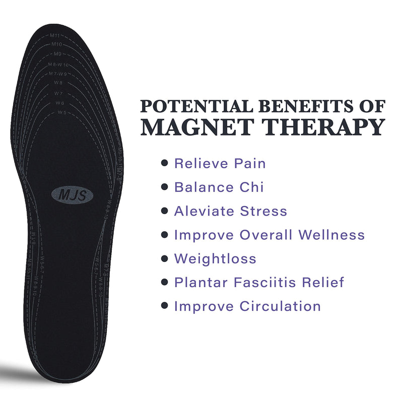 [Australia] - MAGNETJEWELRYSTORE Magnetic Unisex Therapy Shoe Inserts, 1 Pair (Men's 7-13, Women's 5-10) 