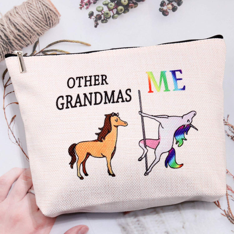 [Australia] - Other Grandmas Me Unicorn Bag Grandma Makeup Kit Grandma Cosmetic Bag Travel Bag Funny Grandmother Gifts (Grandma Bag) Grandma Bag 