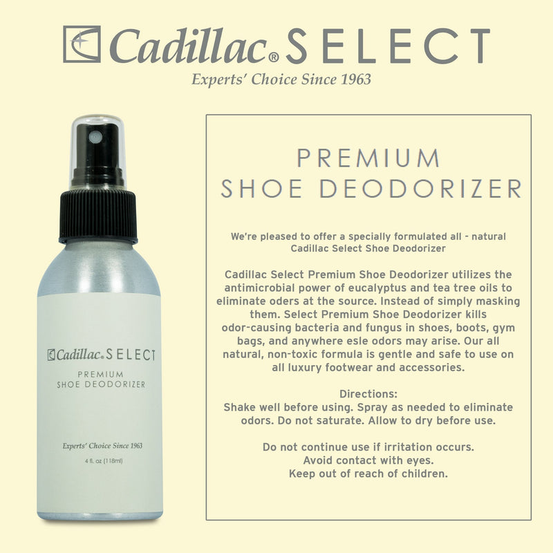 [Australia] - Cadillac Select Shoe Deodorizer - 4 oz - Foot Odor Eliminator Spray - Alternative to Foot Powder & Sneaker Balls 