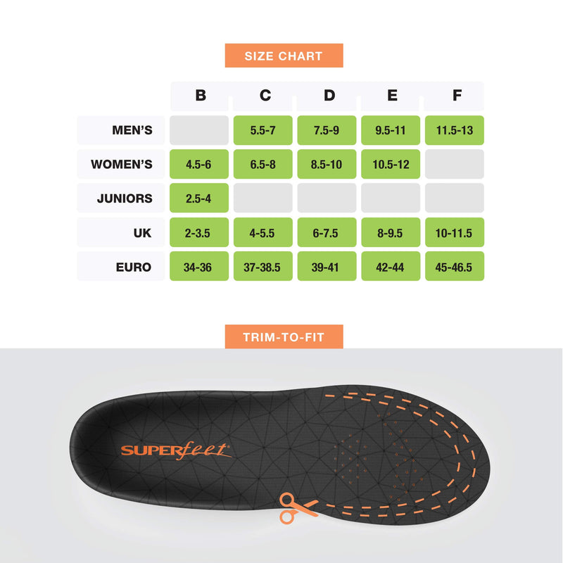 [Australia] - Superfeet FLEX - Comfort Foam Insoles for Workout Shoes 11.5-13 Men / 12.5-14 Women (Pack of 1) Flame 