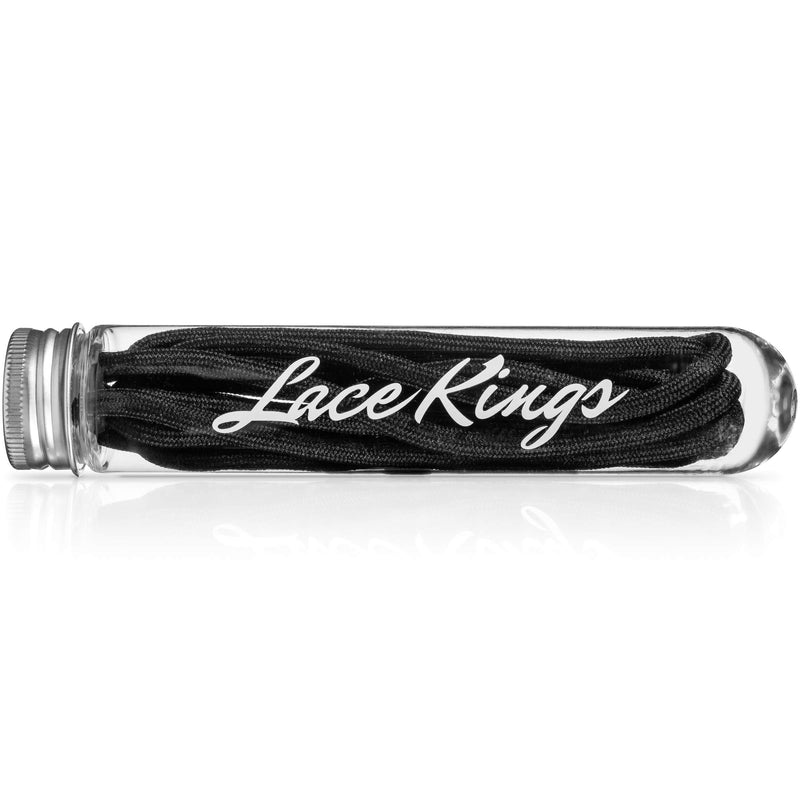 [Australia] - Lace Kings Round Rope Shoelaces 27 inch (69 cm) Black 