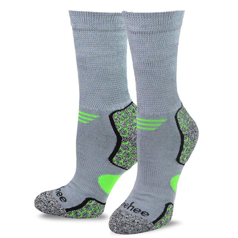 [Australia] - TeeHee Viscose from Bamboo Cushion Crew Diabetic Socks for Women and Men Multipack Large Basic_6pair 