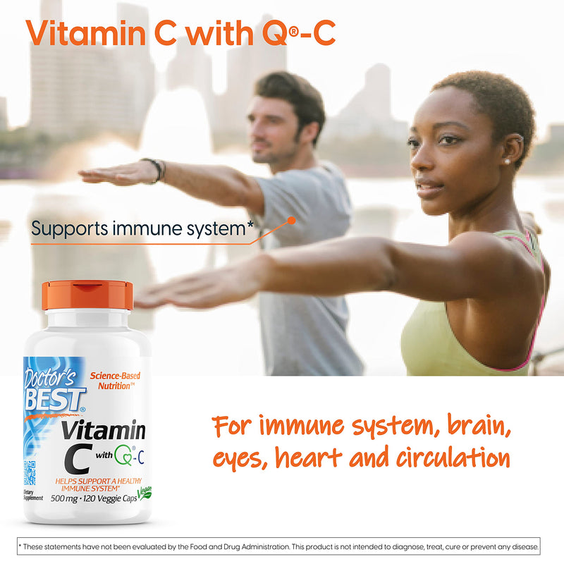 [Australia] - Doctor's Best Best Vitamin C 500mg, 120 Count 120 Count (Pack of 1) 