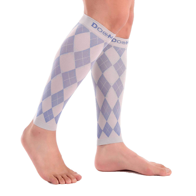 [Australia] - Doc Miller Calf Compression Sleeve for Men & Women - Fast Leg Pain Relief from Shin Splints, Varicose Veins - All Day Calf Support for Running, Travel & Everyday Use Gray.Blue X-Large 
