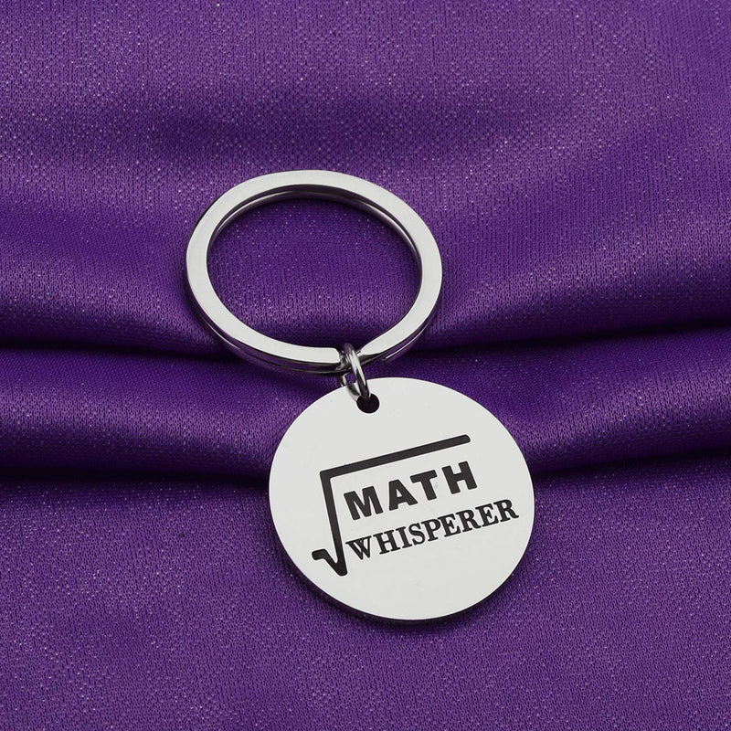 [Australia] - PENQI Mathematical Formula Keychain Gift Math Lovers Jewelry Math Whisperer Keychain Math Jewelry Math Lovers Jewelry Math Teacher Appreciation Gift sliver 