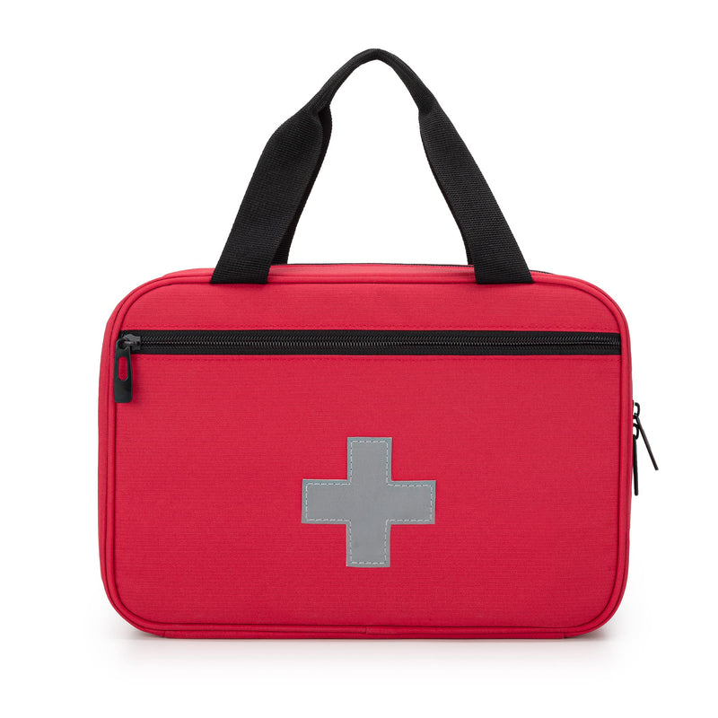 [Australia] - CURMIO Small First Aid Bag, Medicine Storage Bag Empty for Hiking, Camping, Car, Travel, Family and Outdoor, Red (Bag ONLY) 