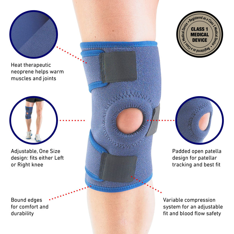 [Australia] - Neo G Knee Support Open Patella - Knee Brace For Arthritis, Joint Pain Relief, ACL, Meniscus Tear, Runners Knee, Walking, Running - Knee Supports for Joint Pain Men and Women - Adjustable Compression 