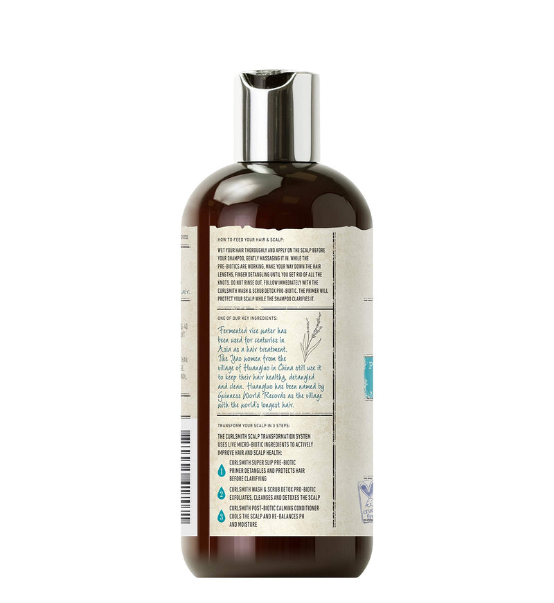 [Australia] - Curlsmith - Super Slip Pre-Wash Primer - Vegan Scalp Stimulating Treatment, Protecting and Moisturising (355ml/12 fl oz) 