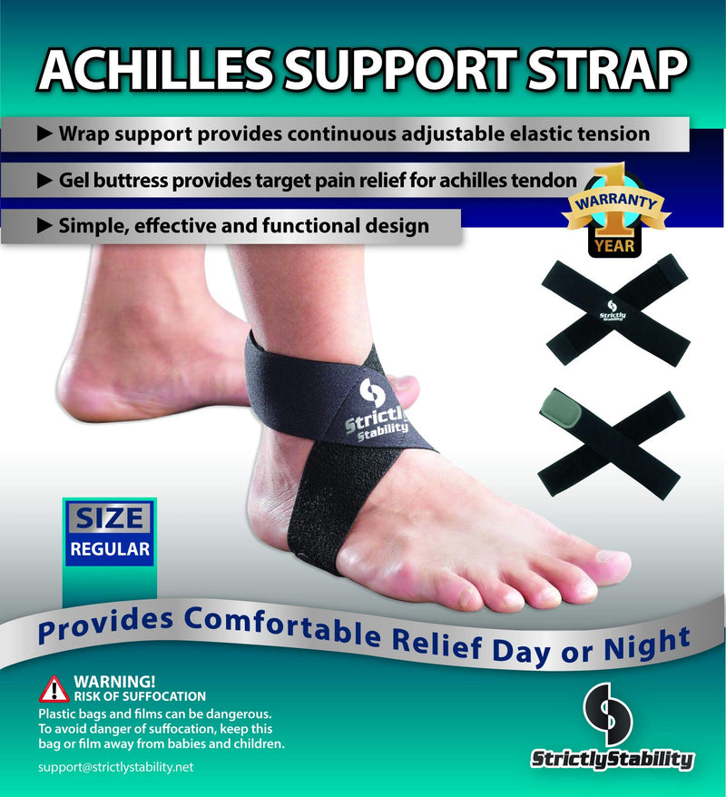 [Australia] - StrictlyStability Achilles Tendonitis Support Strap Brace (Regular) Regular 