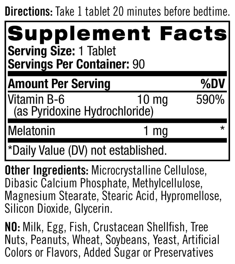 [Australia] - Natrol Melatonin Time Release Tablets, Helps You Fall Asleep Faster, Stay Asleep Longer, Strengthen Immune System, 100% Vegetarian, 1mg, 90 Count 90 Count (Pack of 1) 