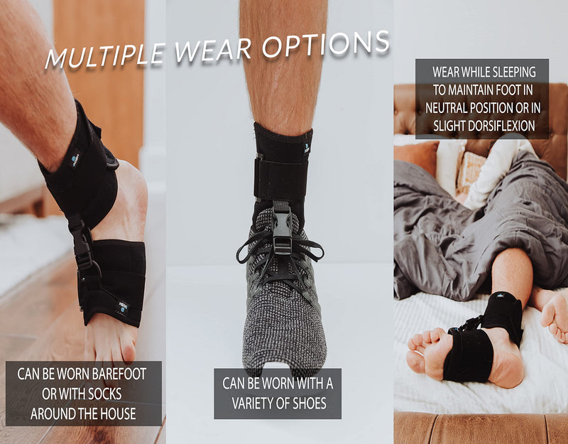 [Australia] - DOSH AFO Foot Drop Brace - Drop Foot Brace for Walking - Use as a Left or Right AFO Brace - Ankle Foot Orthosis Support Brace for Men and Women - Drop Foot Braces are used for Stroke, MS, & much more… 
