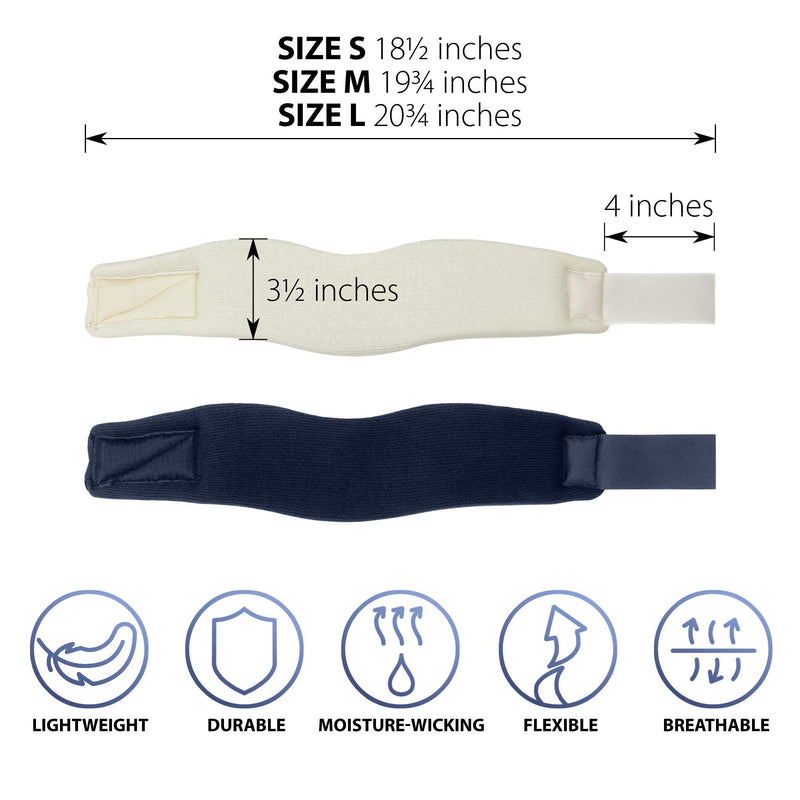 [Australia] - ORTONYX 3.5" Ergonomic Cervical Collar/Neck Support Brace / ACNS03 Dark Blue Medium Medium (Pack of 1) 