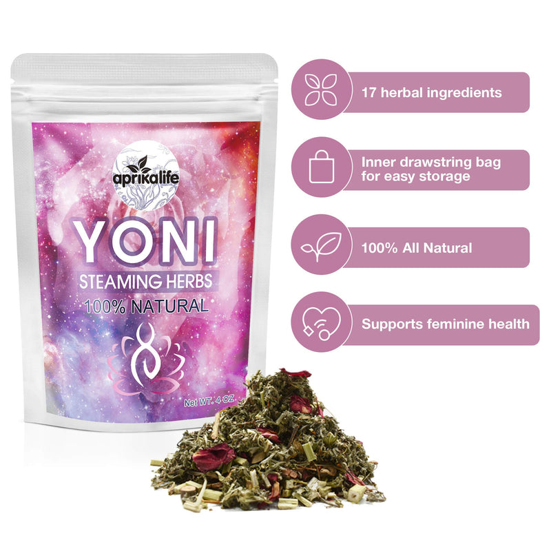 [Australia] - aprikalife Yoni Steaming Herbs (4oz / 6 steams) - Natural V Steam, Yoni Steam Herbs for Cleansing 