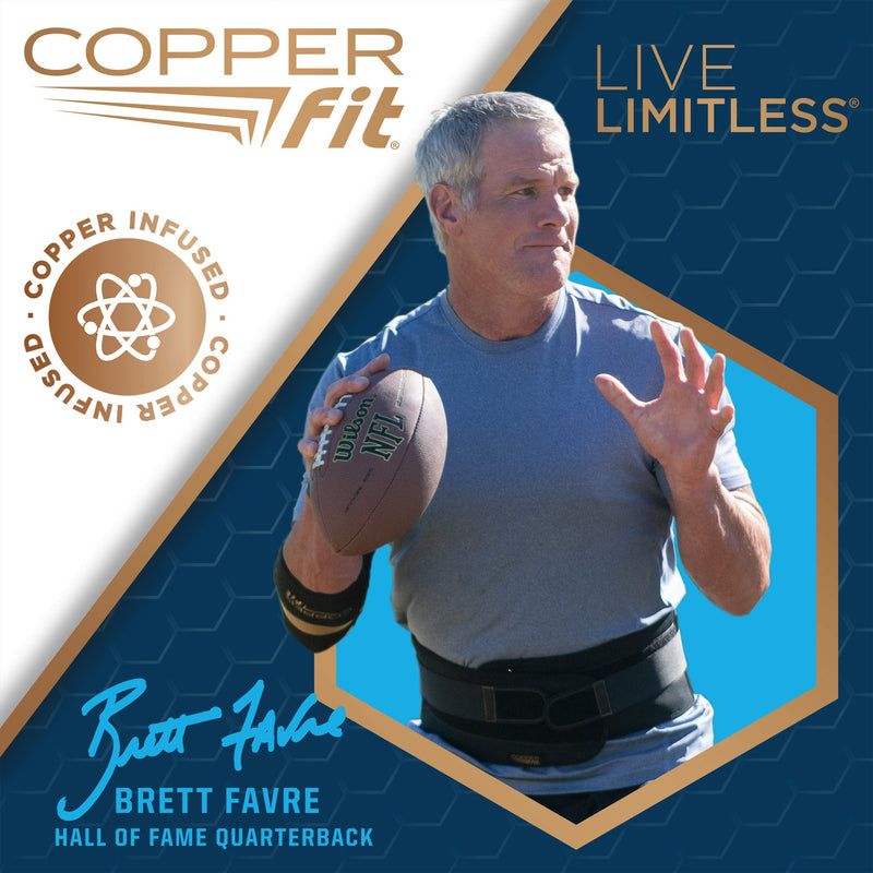 [Australia] - Copper Fit Unisex Hand Relief Compression Gloves Small/Medium (Pack of 1) Black 