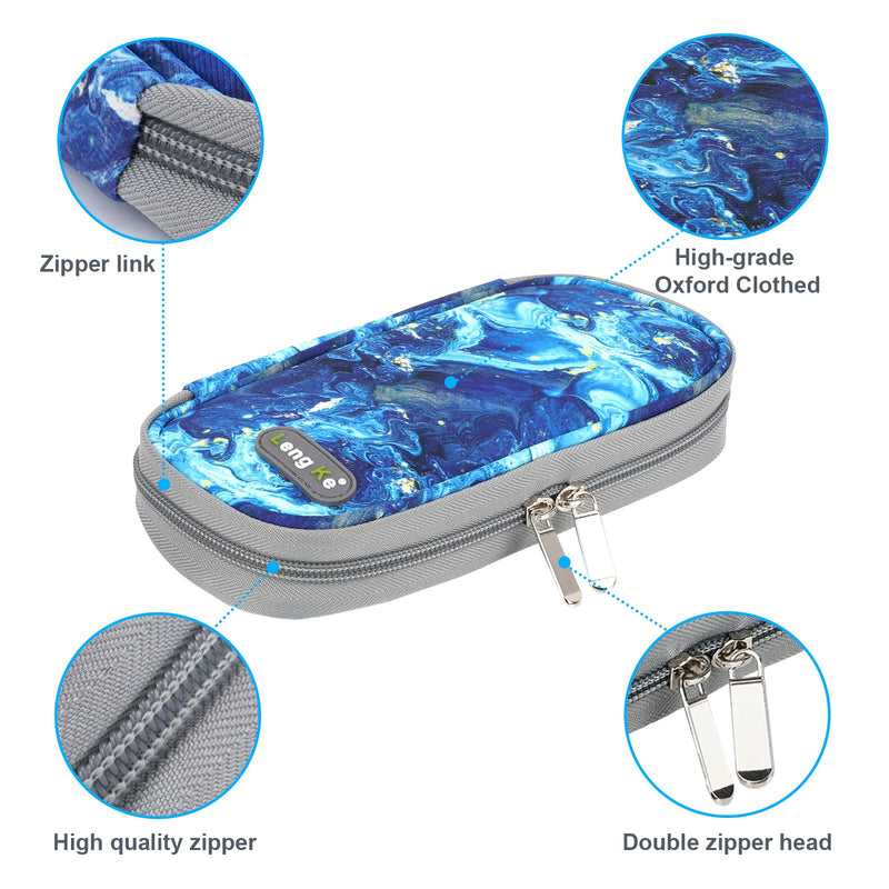 [Australia] - YOUSHARES Insulin Pen Case with 2PCS Nylon Ice Packs - Insulin Cooler Travel Case for Medication Diabetic Supplies, Insulin Case Medicine Cooler for Travel (Quicksand Blue) B_quicksand Blue 