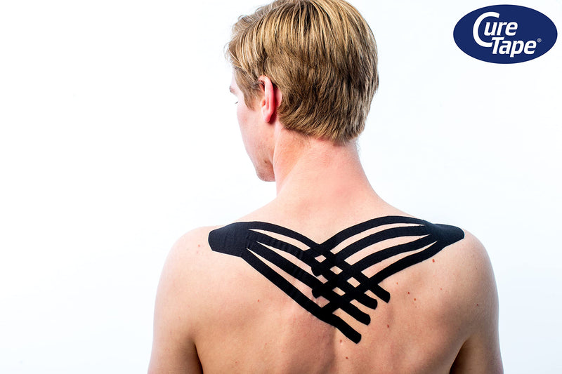 [Australia] - CureTape 3 Rolls (2”x 8ft) Waterproof Kinesiology Tape | Tattoo Rebel | Medical Kinesiology Tape for Extreme Sport Conditions | Increase Mobility & Performance | Reduce Joint Pain | Recover Faster 