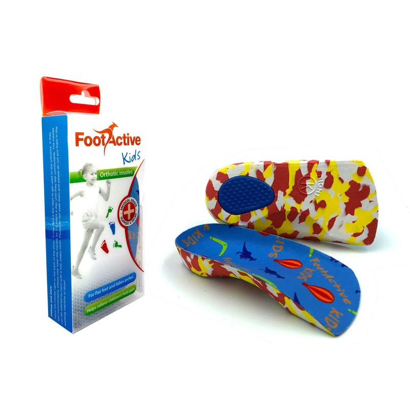 [Australia] - FootActive Children’s Arch Support Orthotic Insole Kids 3/4 | Medical-Grade for Sever's Disease, Plantar Fasciitis | Restores Natural Walking Pattern 11/13 UK CHILD 