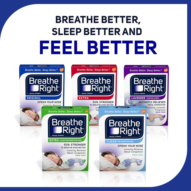 [Australia] - Breathe Right Original Tan Small/Medium Drug-Free Nasal Strips for Nasal Congestion Relief 30 Count (Pack of 2) 