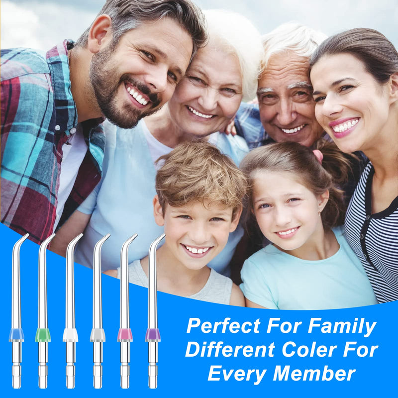 [Australia] - Flosser Replacement Tips for Waterpik Water Flosser , Flosser Refill Heads Replacement Heads for waterpik, Compatible with Waterpik Oral Irrigator & Dental Flosser(6 Classic Jet Tips) 