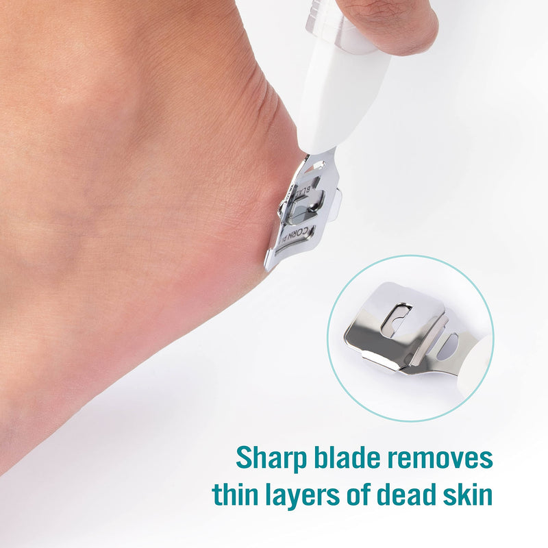 [Australia] - TRIM Foot Callus Shaver & Rasp with Sliding Cover – 2-in-1 Foot Care Tool – Features Slide & Lock Mechanism – Safely Conceals and Protects the End Not in Use – Keeps Your Feet Beautiful and Smooth Foot Rasp & Callus Shaver 