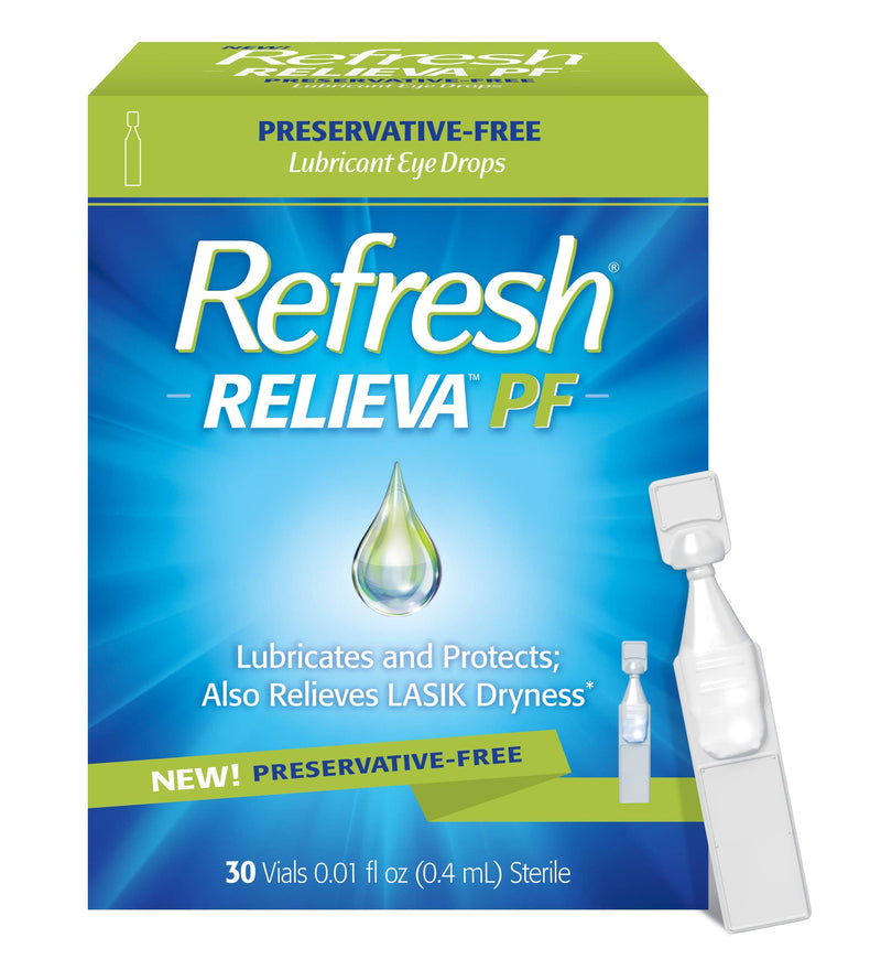 [Australia] - Refresh Relieva PF Lubricant Eye Drops, Preservative-Free, 0.01 Fl Oz Single-Use Containers, 30 Count 