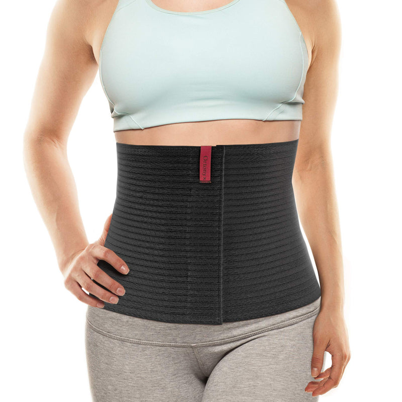 [Australia] - ORTONYX 10.25" Abdominal Binder and Umbilical Hernia Pad / Abdomen Navel Umbilical Hernia Support Belt / 524010PAD Black 3XL 