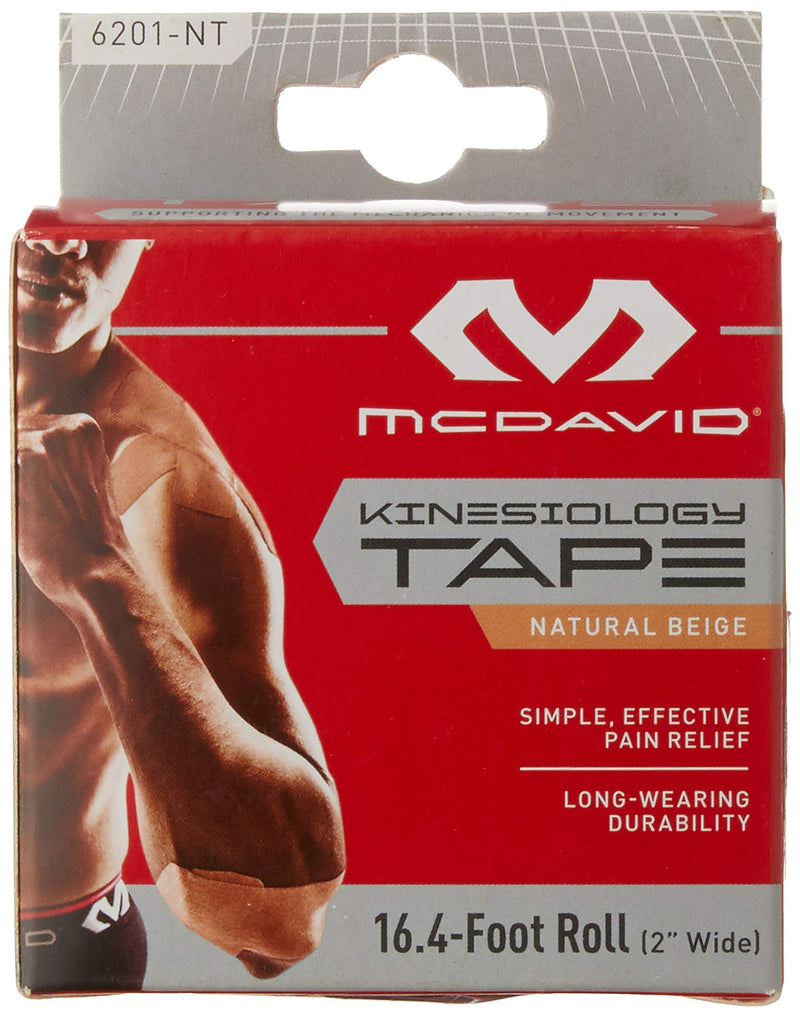 [Australia] - McDavid Kinesiology Single Roll Box Tape 16-Feet 4-Inch/5m Natural 