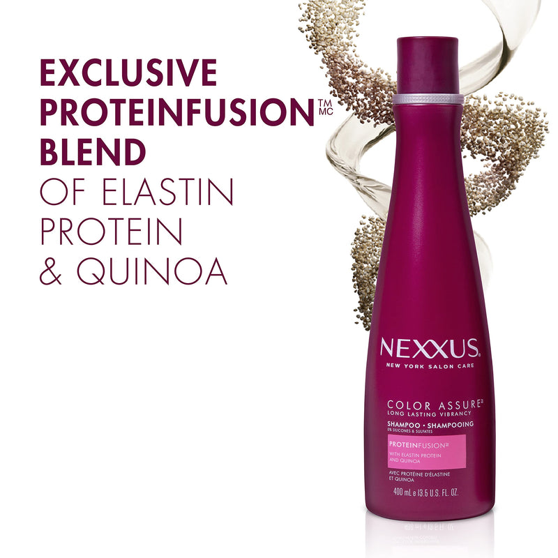 [Australia] - Nexxus Hair Color Assure Sulfate-Free Shampoo For Color Treated Hair with ProteinFusion, Color Shampoo 13.5 oz 
