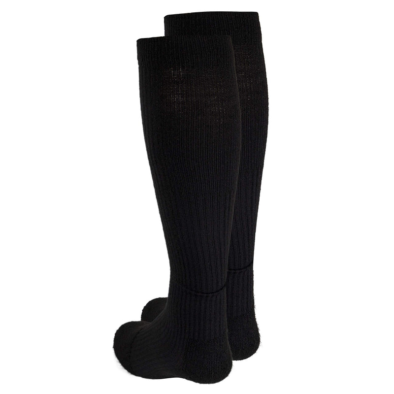 [Australia] - Truform Compression Socks, 15-20 mmHg, Men's Gym Socks, Knee High Over Calf Length Medium (1 Pair) Black 