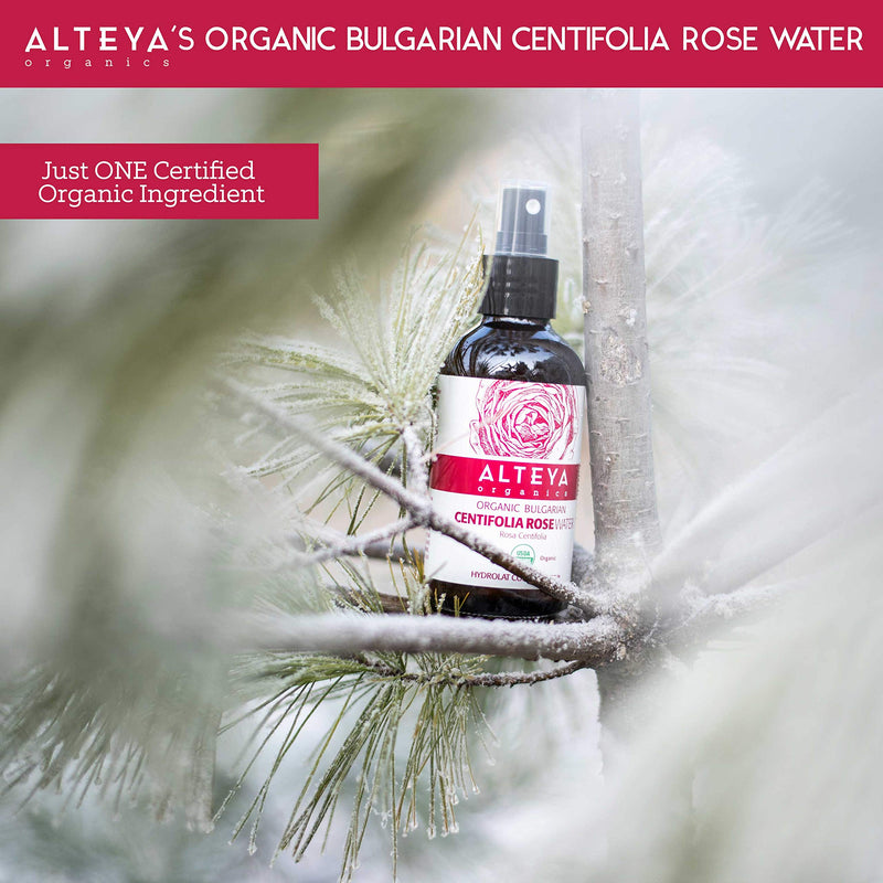 [Australia] - Alteya Organic Centifolia Rose Water Spray 240ml Glass bottle- 100% USDA Certified Organic Authentic Pure Rosa Centifolia Flower Water Steam-Distilled and Sold Directly by the Grower Alteya Organics 