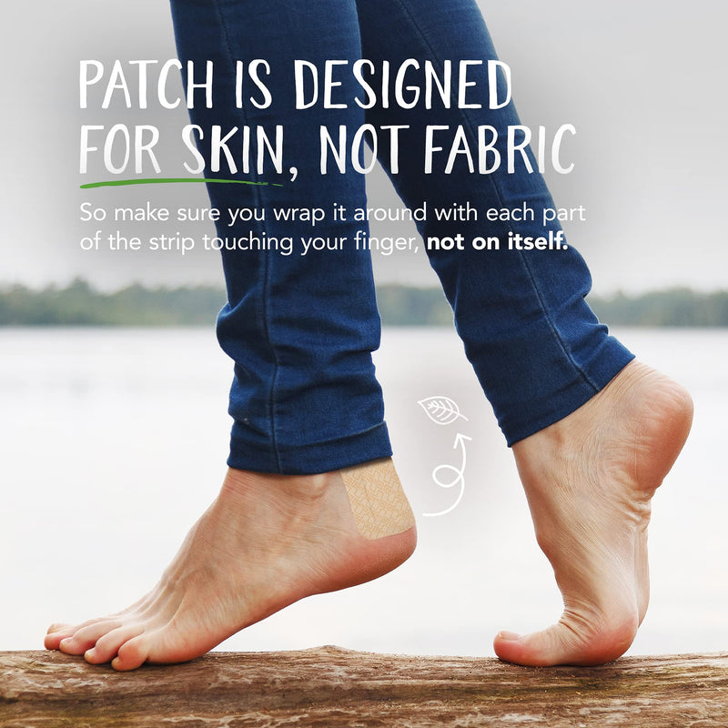 [Australia] - PATCH Large Format Bamboo Plasters for Cuts & Scratches, Hypoallergenic Wound Care for Sensitive Skin - Latex Free, Natural, 10pcs 1 Pack (10 Plasters) 