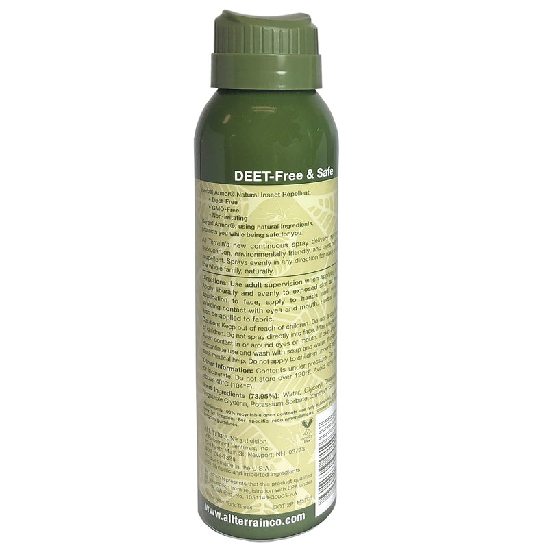 [Australia] - All Terrain Herbal Armor DEET-Free Pump Spray 4 Ounce Insect Repellent 