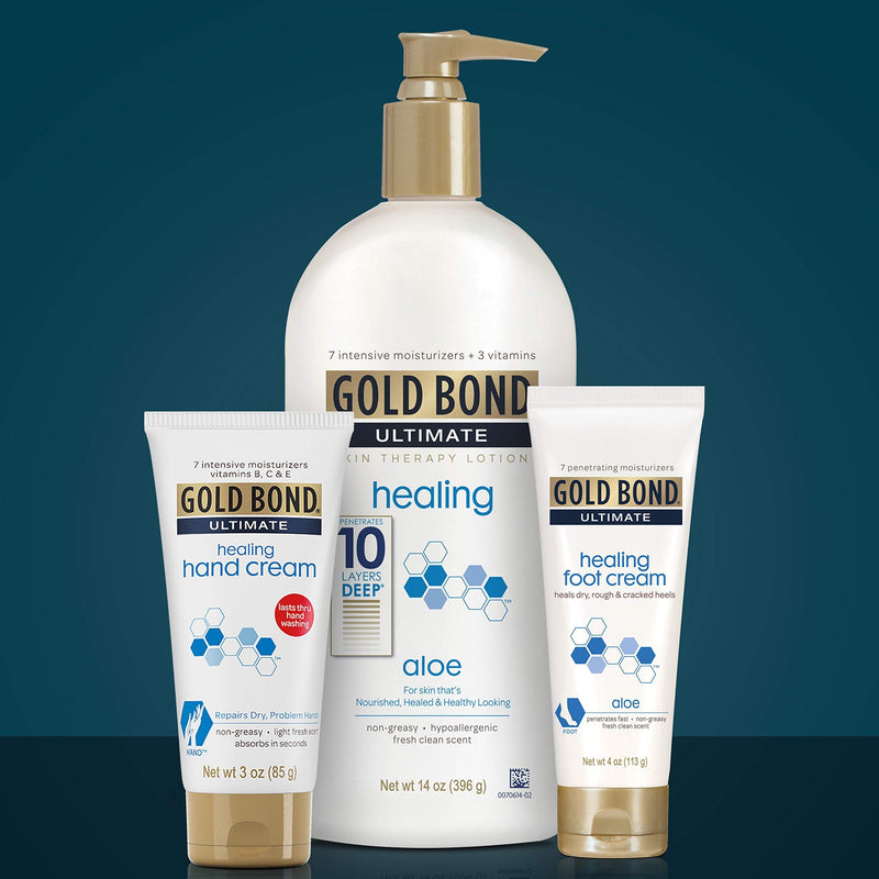 [Australia] - Gold Bond Ultimate Healing Skin Therapy Lotion for Dry Skin, Aloe, 14 Ounce Pump 