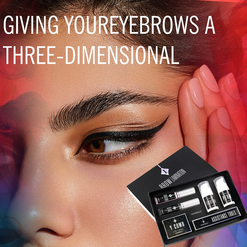 [Australia] - ICONSIGN Eyebrow Lamination Kit, Eyebrow Lift Kit - DIY Brow Perm, Brow Perm Kit, Professional Grade & Easy for Beginners 