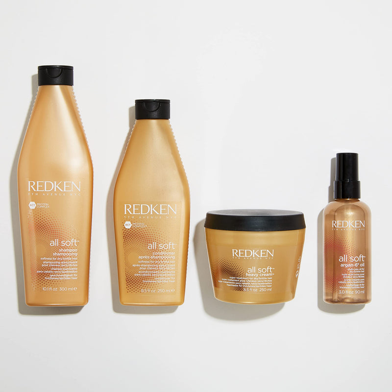 [Australia] - REDKEN | All Soft | Conditioner | For Dry/Brittle Hair | Infused with Argan Oil | Moisturizes & Softens | 250ml 
