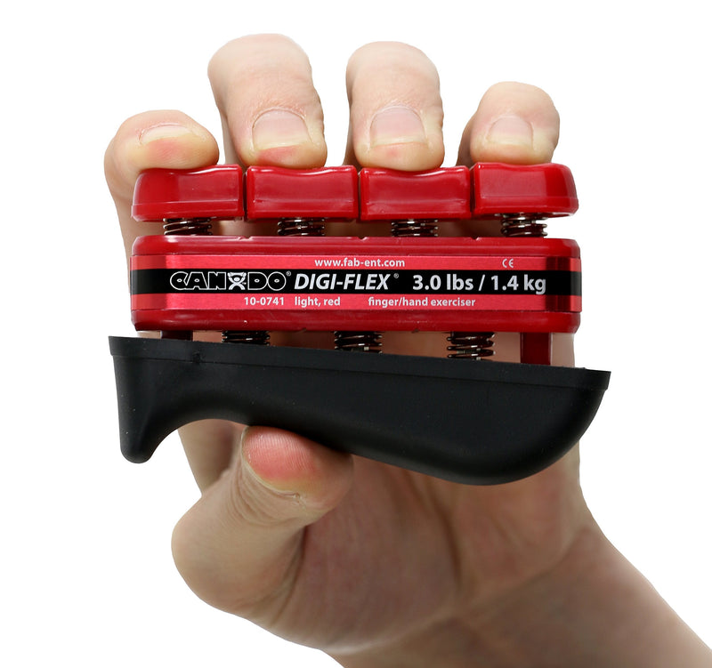[Australia] - CanDo 10-0741 Digi-Flex Hand Exerciser, Finger 3.0 lb/Hand 10.0 lb, Red-Light Red: Light Single 