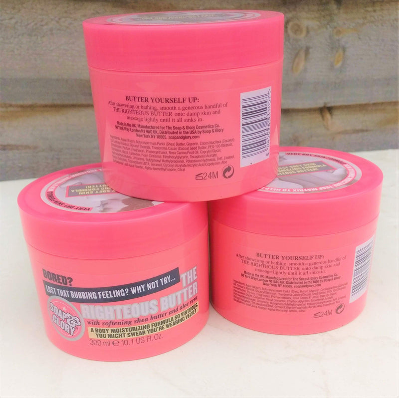 [Australia] - Soap & Glory Body Butter The Righteous Butter 1x300ml Moisturiser/Cream/Skin 