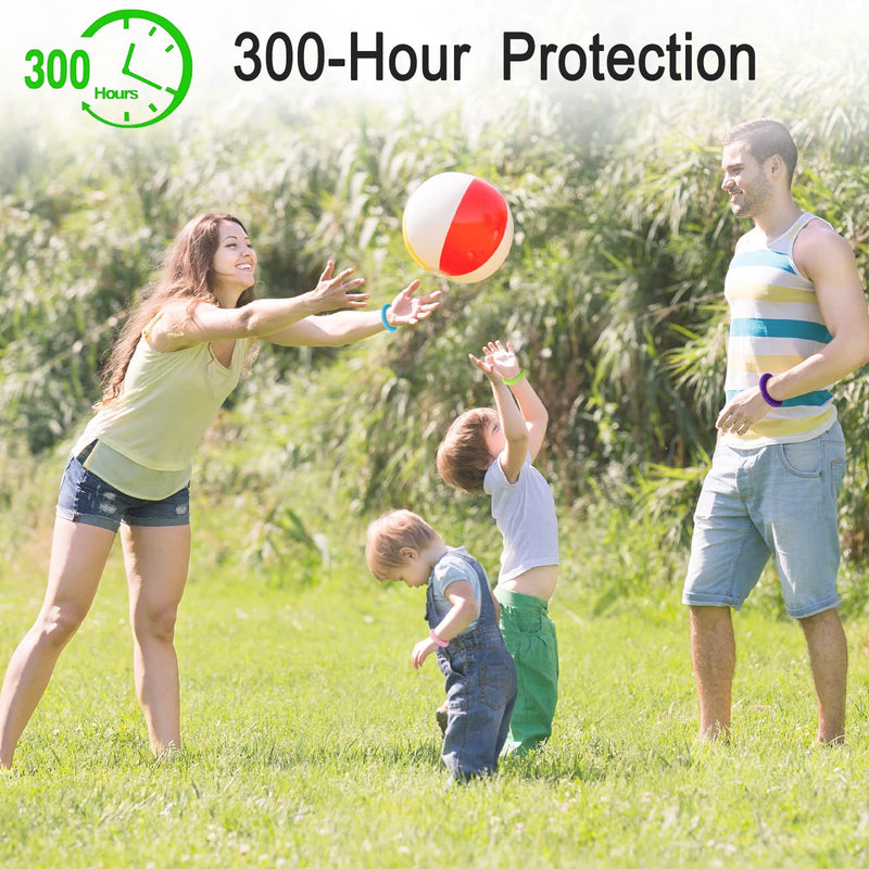 [Australia] - 20 Pack Mosquito Repellent Bracelet, Insect Midge Mosquito Bands for Adults & Kids - Deet-Free Natural Wristbands - Waterproof, Protection Insects up to 300 Hours 