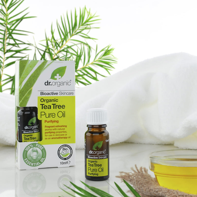 [Australia] - Dr Organic, Organic Tea Tree Pure Oil , Natural , Vegan , Cruelty Free , Paraben & SLS Free , 10ml 