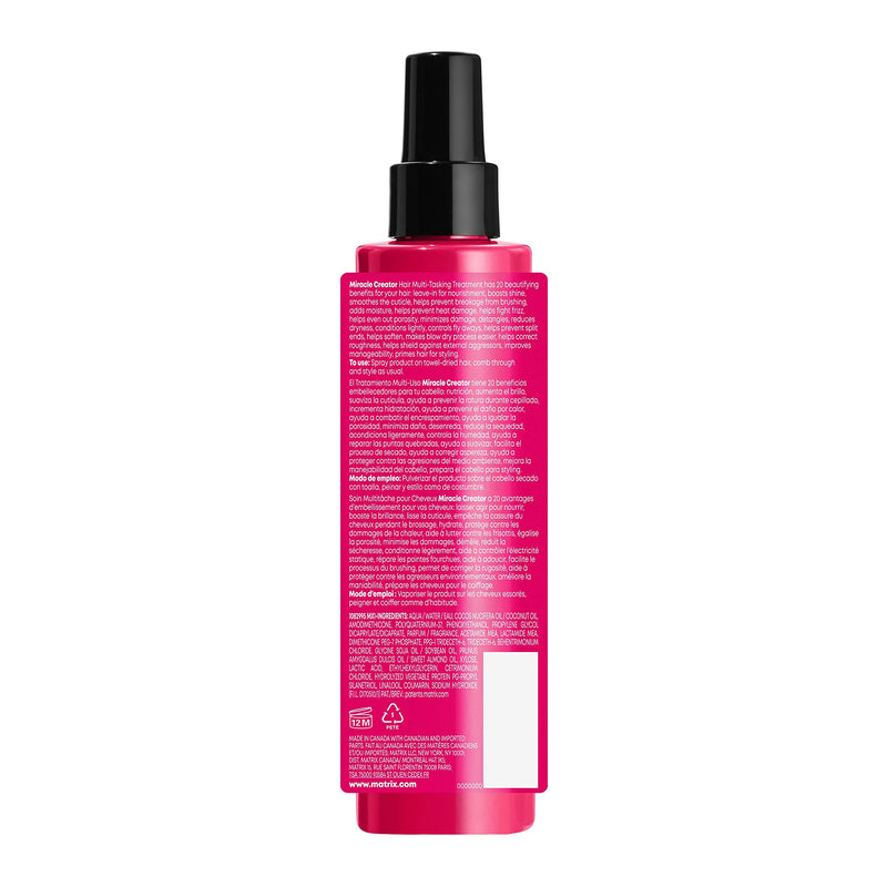 [Australia] - Matrix Total Results Miracle Creator 20 Multi-Benefit Hair Styling Primer, 190 ml (Pack of 1) 