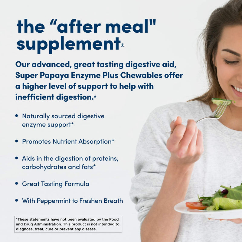[Australia] - American Health Super Papaya Digestive Enzyme Plus Chewable Tablets, 400 Count 