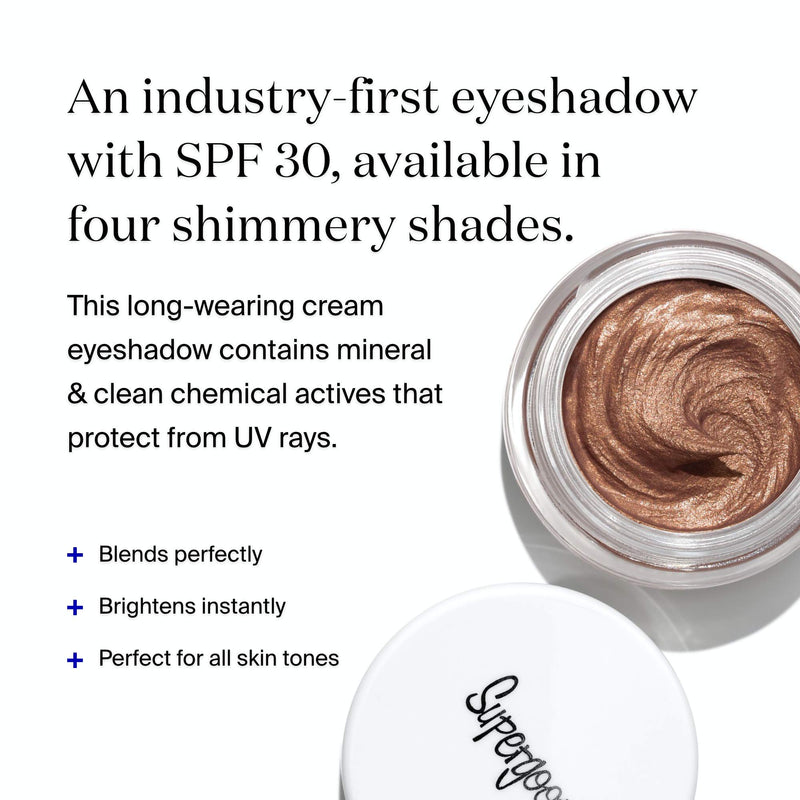 [Australia] - Supergoop! Shimmershade, Sunset - 0.18 oz - Long-wearing Cream Eyeshadow with Broad Spectrum SPF 30 Sunscreen - Instantly Brightens Eye Area - Won’t Crease, Flake or Fade 