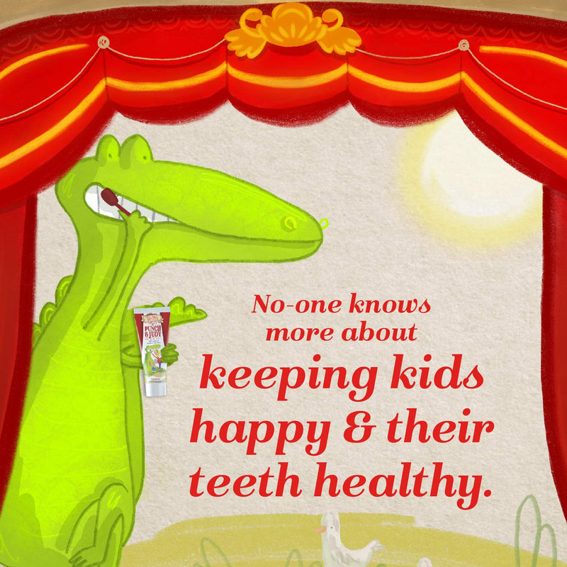 [Australia] - Punch and Judy Kids Natural Toothpaste Mixed Twin-Pack (Natural Mint and Natural Strawberry), 6+ Months, 2 x 50ml 