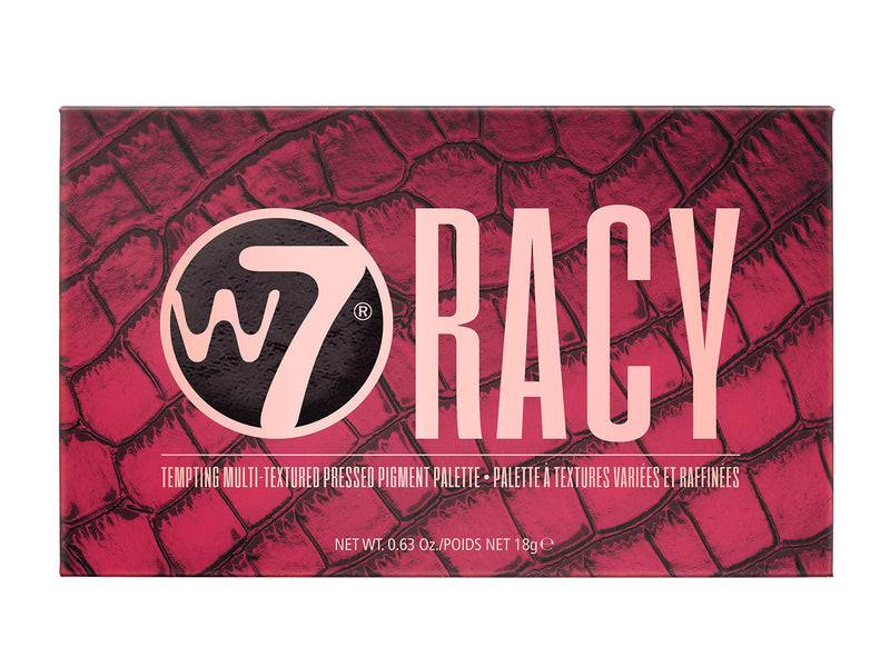 [Australia] - W7 Racy Pressed Pigment Palette - 18 Red Nude Colors - Flawless Long-Lasting Glam Makeup 