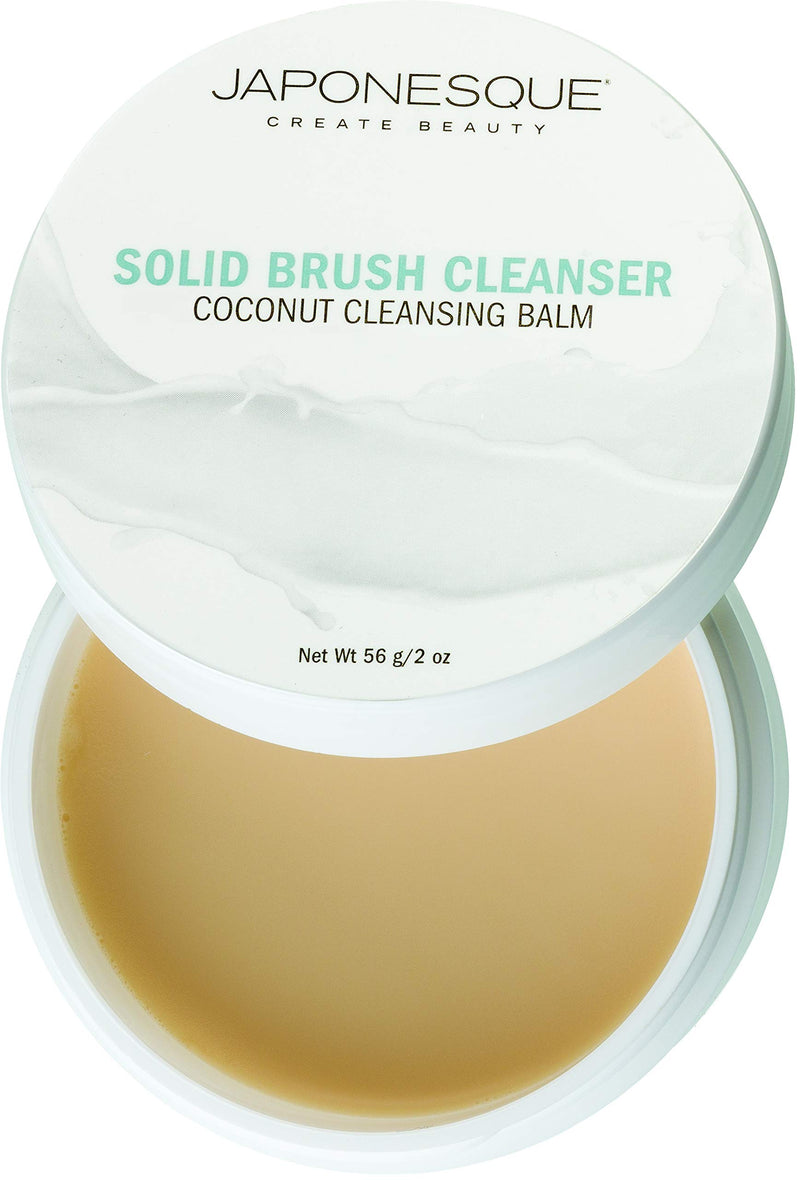 [Australia] - JAPONESQUE MS-056, Makeup Brush Sponge Cleanser Coconut Solid Cleansing Balm, neutral, 2 Ounce 