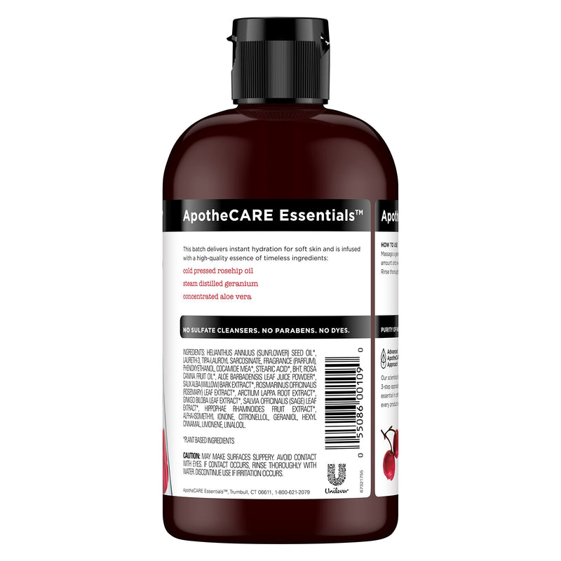 [Australia] - ApotheCARE Essentials The Restorer In-Shower Oil, Rosehip Oil, Geranium, Aloe Vera, 12 oz 