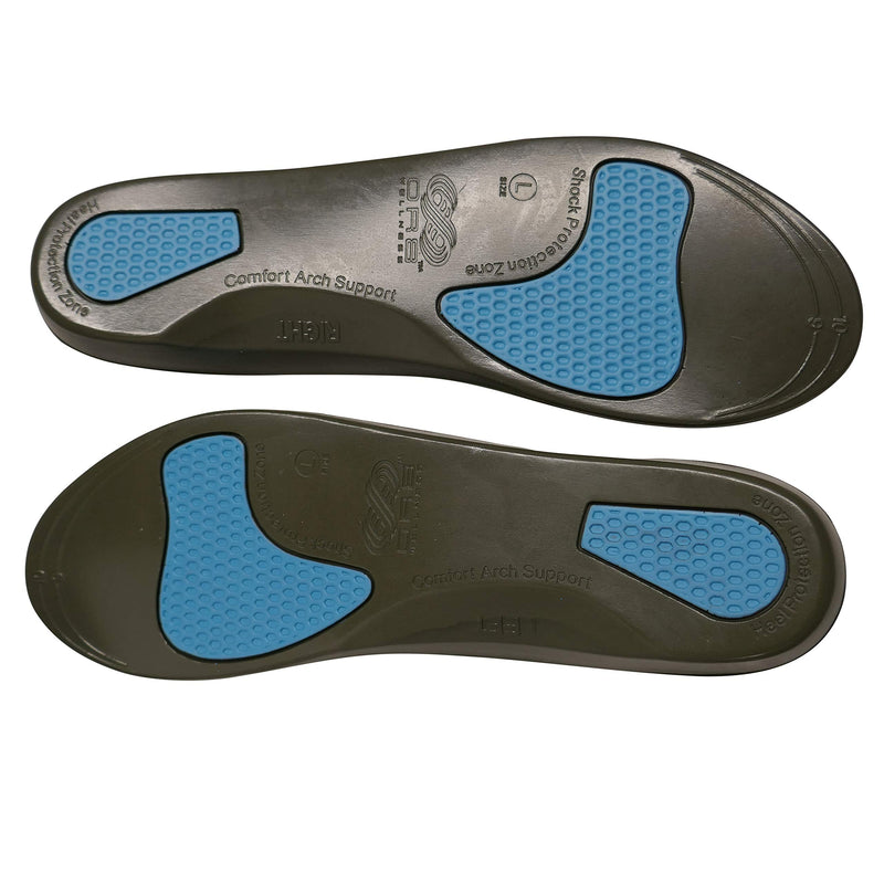 [Australia] - Luxe PU Foam Orthotic Shoe Insole Plantar Fasciitis Relief. Arch Support. Ultimate Foot Cushion Insert. Heel Pain Relief. (11-12.5 (X-Large)) 11-12.5 (X-Large) 
