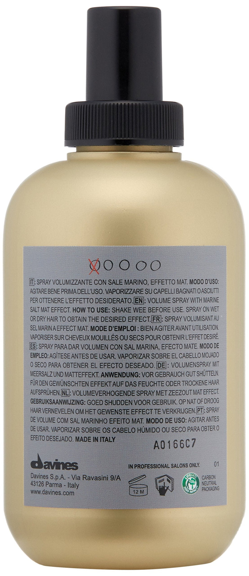 [Australia] - Davines More Inside - This Is A Sea Salt Spray (For Full-Bodied, Beachy Looks) 250 ml (Pack of 1) 250 ml (Pack of 1) 