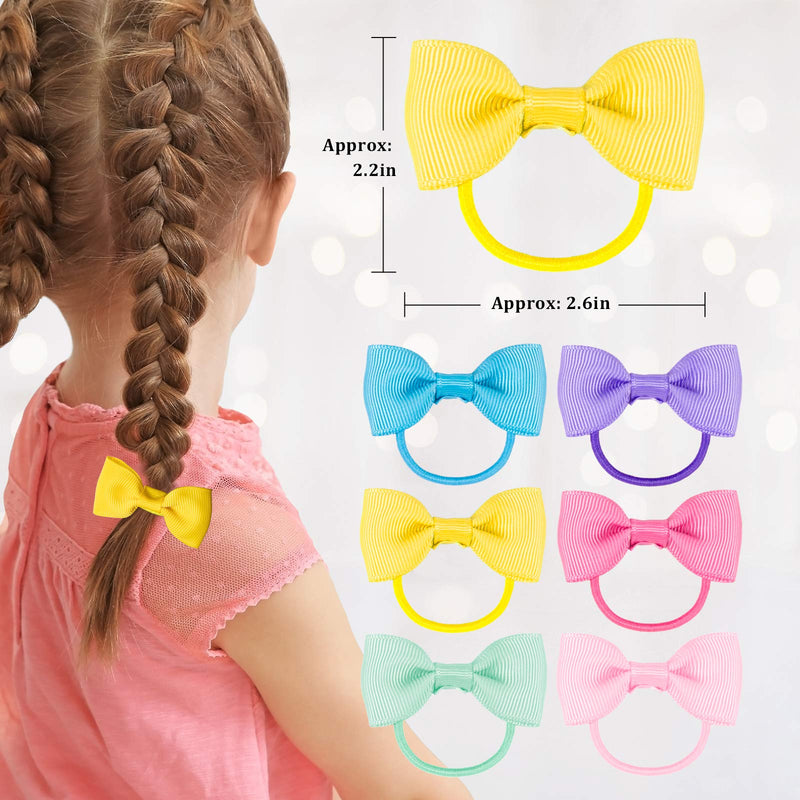 [Australia] - Whaline 142Pcs Children Hair Ties Hair Clips Bulk 6 Bow Hair Ties 12 Bow Hair Clip 6 Flower Hair Clip 6 Snap Hair Clips 6 Glitter Hair Clips 6 Heart Hair Clip 100 Hair Bands for Girls 